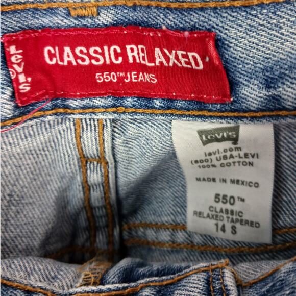 Levi's 550 SZ 14S Y2K 2004 Women's Classic Relaxed Taper Denim Jeans - Picture 5 of 8